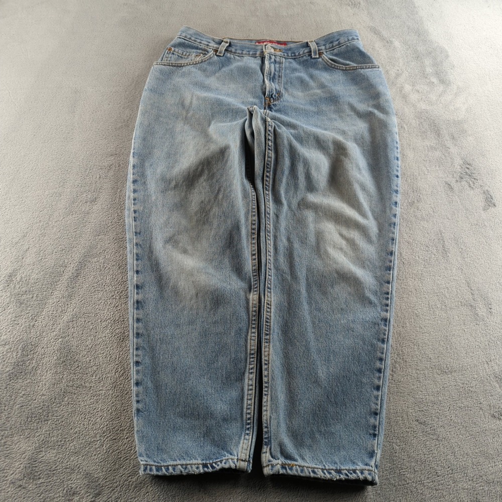 Vintage Levis 550 Jeans Boys 16‎ Blue Light Wash Faded Relaxed Wide Baggy Y2K